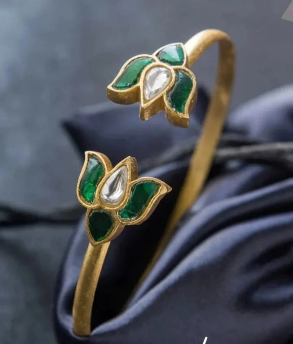 LOTUS BANGLES  - GREEN