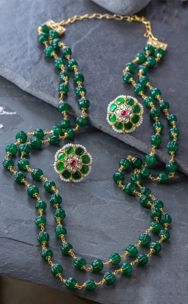 BEADED CHAIN -ALONE  - PINK ORANGE BLUE GREEN