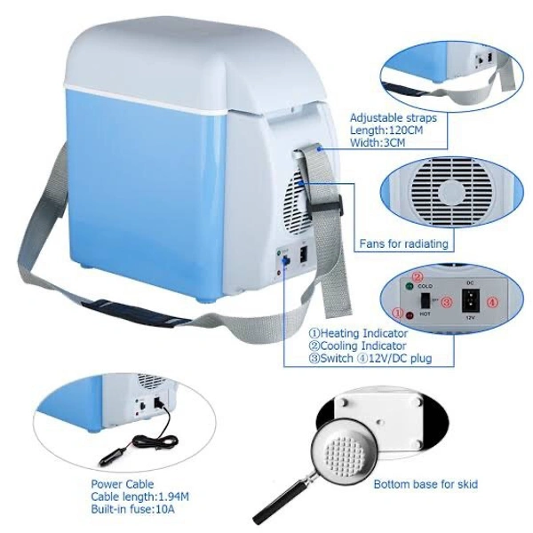 CAR REFRIGERATORProduct Name:CAR REFRIGERATORMultipack: 1Caqpcity: 7.5 ltrSizes: Free SizeCountry of Origin: India - blue , 5kg 