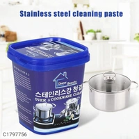  stainless steel cleaning cream boom wash Oven & Cookware Cleaner Stainless Steel Cleaning Paste Remove Stains from Pots Pans Multi-Purpose Cleaner & Polish Removes Household Clean Universal Cleaning Paste for Removing RustType: GelProduct Breadth: 10 CmProduct Height: 10 CmProduct Length: 10 CmPack Of: Pack Of 11.Waterless Cleaning: The cleaner cleans, polishes and protects all su