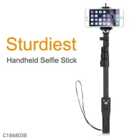YT 1288 Aluminium Alloy Extendable Selfie Stick with Bluetooth Remote Shutter BlackPackage Contains: 1 piece of YT 1288 Aluminium Alloy Extendable Selfie Stick with Bluetooth Remote Shutter BlackMaterial: Plastic & MetalColor: BlackAdditional Information: YT 1288 Aluminium Alloy Extendable Selfie Stick with Bluetooth Remote Shutter Black1.This Selfie Stick is compatible with all Sm