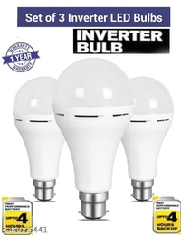 Inverter Bulbs  9wat teach 2pcs  Pack  4hour Back Up  - white  