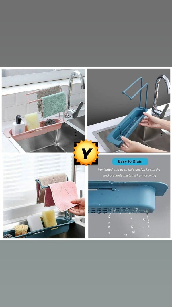 Telescopic Drain Basket•Hook design, two hooks, you can hang some small things.•Space Saver, Easy Cleaning, Convenient Use.•After Installation Size: approx.36cm (can be stretched to 50cm) x 9 cm x 27.5cm.easy installation.Price--@@-₹299 MRP: ₹899.00