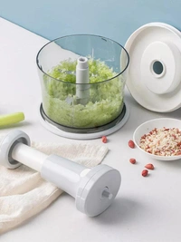 This Combo Package  4iteams Bb4u trendyfashion Wall-Mounted Cereals Dispenser Press Grain Storage TankSquare Food Storage Containers With Handle (Set of 3)Double Layer Drain Basket Plastic Fruit & Vegetable Tools Washing Basket4 pcsMultifunction Manual Meat Grinder Kitchen Hand-power Food Chopper Fruit Vegetable Nuts Cutter