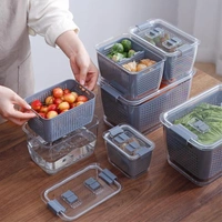 This Combo Package  4iteams Bb4u trendyfashion Wall-Mounted Cereals Dispenser Press Grain Storage TankSquare Food Storage Containers With Handle (Set of 3)Double Layer Drain Basket Plastic Fruit & Vegetable Tools Washing Basket4 pcsMultifunction Manual Meat Grinder Kitchen Hand-power Food Chopper Fruit Vegetable Nuts Cutter