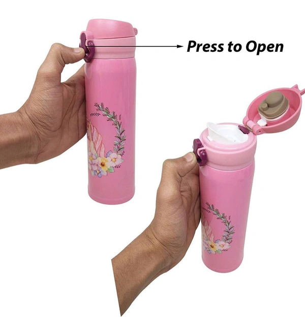 ₹375 MRP: ₹999.00Insulated Steel Water Bottle •The bottle inner is made of food quality stainless steel. Easy to drink and carry. Useful for Water/Juice/Tea/Coffee or any other beverages.