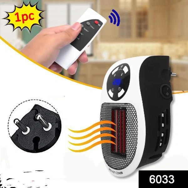 Portable Electric Heater Mini Fan Heater Desktop HouseholdAbout this item :LOW ENERGY CONSUMPTION : The electric heater runs at a low power of 500 watts, it will not overload the circuit, perfect for small spaces, it can space heaters that runs at a higher watts. It's a great choice for people who living in cold climates.DIGITAL THERMOSTAT : Unlike most space heaters just have opti