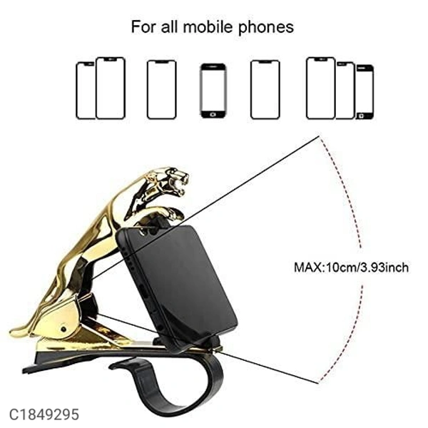  Dashboard Phone Holder- Jaguar Dashboard Phone Holder for Car*Details:*Product Name: Dashboard Phone Holder- Jaguar Dashboard Phone Holder for CarPackage Contains: Product Description: leopard statue design, high quality, rational design, don't worry about pressing the side button, built-in silicone cushion, protect the phone, ABS safety material, non-toxic and high t