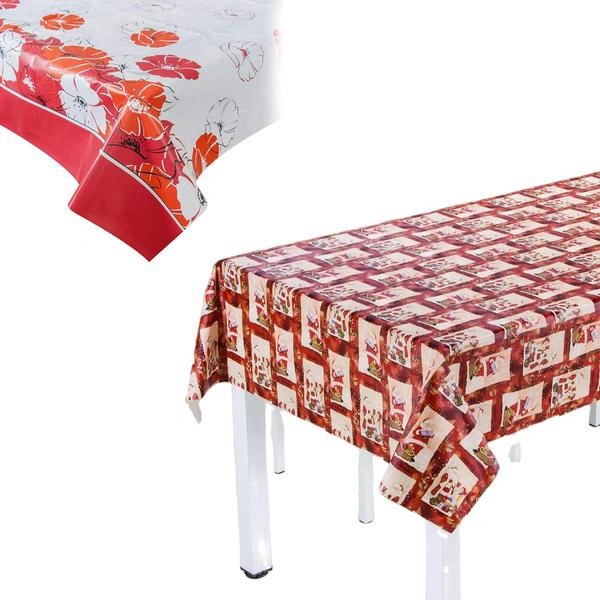Premium Quality Table cloth For Steal Table (85x54 inch)To enhance the beauty of your drawing room or any round table we have created some wonderful table covers, crafted out using high grade quality P.V.C materials & many other material which makes them beautiful and durable, the color combination & design of these round table cover are praiseworthy and looks very rich, elegant & 