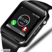 NAVYA A1 Smart Watch with Camera, Memory Card and SIM Card Support and Fitness Tracker Smartwatch for Mens Boys and Girls(Black)Standalone Phone Watch: Smart watch connected Android phone via Bluetooth or with GSM 2G SIM Card can be used as a cellphone to make/answer calls, send/get message directly.Multifunctional Smartwatch: Sport health: Pedometer, Calories Calculation, Sedentar