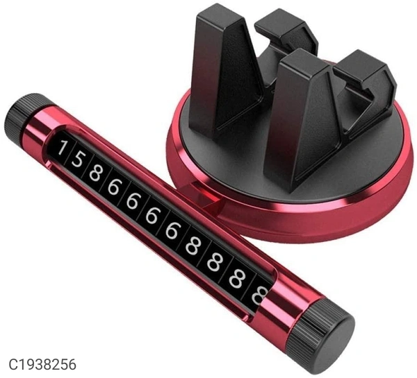 Phone Holder- Car Multifunction Number Player With Mobile HolderPackage Contains: It has 1 Piece of Mobile HolderDimensions(L x B in cm): 12.5 x 5Material: SiliconeColor: Colour as per availabilityCombo/Set Of: Pack of 1Additional Information: Features:1. This Versatile Smartphone Stand Can Be Mounted In A Variety Of Positions And Surfaces For Both Vertical And Horizontal Viewing A