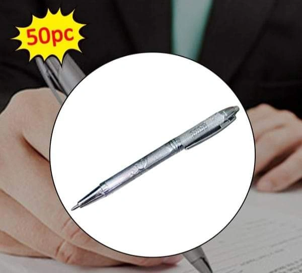 Classic Silver Ball Pen (Pack of 50)