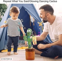 Product Name: Dancing Cactus Toy- Cactus musical Toy for kidsPackage Contains: It Has 1 piece of cactus toy Product Dimension:-32x11cm
Material: Cotton
Color: Colour as per availability
Combo/Set Of: Pack of 1
Additional Information: With the singing and humorous dancing, children's attention will be aroused and