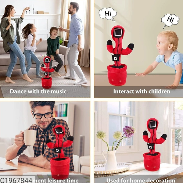  Dancing Cactus Toy for Kids Adult Package Contains: It Has 1 piece of Dancing Cactus Toy Product Dimension:-5x12cm Material: Plastic Color: Colour as per availability Combo/Set Of: Pack of 1 Weight: 240 Additional Information:   [Dancing cactus squid toy]: The dancing cactus squid toy has 120 English songs, and 