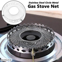 Stove Net- Stainless Steel Wire Mesh Gas Stove NetPackage Contains: It has 1 Piece of Gas Stove Net
Material: Stainless Steel
Color: Silver
Length: 14cm
Breadth: 14cm
Height: 2cm
Combo/Set Of: Pack of 1
Additional Information: Features:- Made of high quality material, anti-rust, wear resistant and has high temperature resistance.- Perfect for gas cooker to gather the flame, windpro