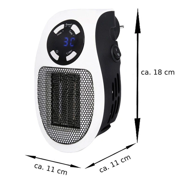 Room Heater Mini Portable Plug-In Digital Handy HeaterMaterial: PlasticAuto Revolving Heater: YesProduct Breadth: 8 CmProduct Height: 15 CmProduct Length: 15 CmMultipack: 1Pack Of: Multipack