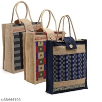 JUTE-CHK01cBLK_CHK03BIGcBL_CHK05cBIGcBL-3 BAGMaterial: JuteNo. of Compartments: 1Pattern: SolidType: Tote & HoboMultipack: 3Sizes:Free Size (Length Size: 10 in, Width Size: 6 in, Height Size: 3 in)Price 600