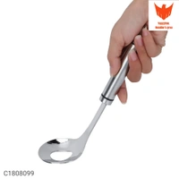 MeatBall Maker-Stainless Steel Non-Stick Meatball MakerPackage Contains: It has 1 Piece of MeatBall MakerMaterial: Stainless SteelColor: SilverAdditional Information: Package Contains :It has 1 Piece of Meatball MakerMaterial: Stainless SteelProduct Dimension ( W x H in cm): 24 x 6.5Product Weight: 180 gmFeatures: -This meatball spoon is exquisite in workmanship and good in shaping
