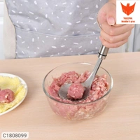 MeatBall Maker-Stainless Steel Non-Stick Meatball MakerPackage Contains: It has 1 Piece of MeatBall MakerMaterial: Stainless SteelColor: SilverAdditional Information: Package Contains :It has 1 Piece of Meatball MakerMaterial: Stainless SteelProduct Dimension ( W x H in cm): 24 x 6.5Product Weight: 180 gmFeatures: -This meatball spoon is exquisite in workmanship and good in shaping
