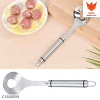 MeatBall Maker-Stainless Steel Non-Stick Meatball MakerPackage Contains: It has 1 Piece of MeatBall MakerMaterial: Stainless SteelColor: SilverAdditional Information: Package Contains :It has 1 Piece of Meatball MakerMaterial: Stainless SteelProduct Dimension ( W x H in cm): 24 x 6.5Product Weight: 180 gmFeatures: -This meatball spoon is exquisite in workmanship and good in shaping