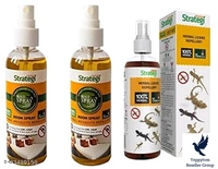 STRATEGI Herbal Lizard Repellent Spray - STRATEGI Herbal Ant Repellent Spray - comboType: SpraySuitable For: LizardProduct Breadth: 5 CmProduct Height: 15 CmProduct Length: 5 CmPack of: Pack Of 1Completely Herbal: Herbal Strategi’s – Herbal Lizard Repellent is completely made from plant-based essential oils like Citronella, Lemongrass, Cedarwood Oil & Neem Oil which are known to ha
