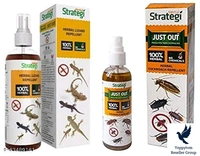 STRATEGI Herbal Lizard Repellent Spray - STRATEGI Herbal Ant Repellent Spray - comboType: SpraySuitable For: LizardProduct Breadth: 5 CmProduct Height: 15 CmProduct Length: 5 CmPack of: Pack Of 1Completely Herbal: Herbal Strategi’s – Herbal Lizard Repellent is completely made from plant-based essential oils like Citronella, Lemongrass, Cedarwood Oil & Neem Oil which are known to ha