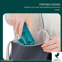 Portable Handheld Steam Iron Mini Travel Iron Fabric Garment Iron Spray: NoSteam Burst: NoType: Travel IronsPower Consumption: 1000 - 2000 WProduct Breadth: 10.5 CmProduct Height: 1.5 CmProduct Length: 10.5 CmPack Of: Pack Of 1Description: Handheld steam iron can easily ironing cloes, curtains, sheets, pillowcases, etc., in particular, e need for vertical ironing clo es (such as su