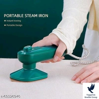 Portable Handheld Steam Iron Mini Travel Iron Fabric Garment Iron Spray: NoSteam Burst: NoType: Travel IronsPower Consumption: 1000 - 2000 WProduct Breadth: 10.5 CmProduct Height: 1.5 CmProduct Length: 10.5 CmPack Of: Pack Of 1Description: Handheld steam iron can easily ironing cloes, curtains, sheets, pillowcases, etc., in particular, e need for vertical ironing clo es (such as su