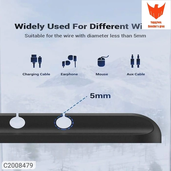 5 Cavity Cable Organiser- Organizer Silicone USB Cable Winder Desktop Tidy Management Clips Cable HolderPackage Contains: It Has 1 Piece Of Cable Organizer                    Dimension(L x B x H in cm):- 11.5 x 2.5 x 2 *FREE Shipping FREE COD* Price --@@ 390