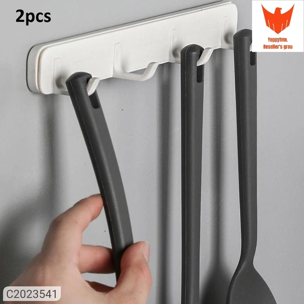 Hook Strip- Wall Mounted Retractable Self Adhesive Hook Strip, 4 U Hooks in One Strip(Pack of 2)Package Contains: It has 2 Pieces of Pull Out HookMaterial: PlasticColor: WhiteLength: 26cmBreadth: 3.3cmCombo/Set Of: Pack of 2Additional Information: Features:Space Saving: This hook can make full use of space in various gaps in the home environment for storage, increasing space utiliz