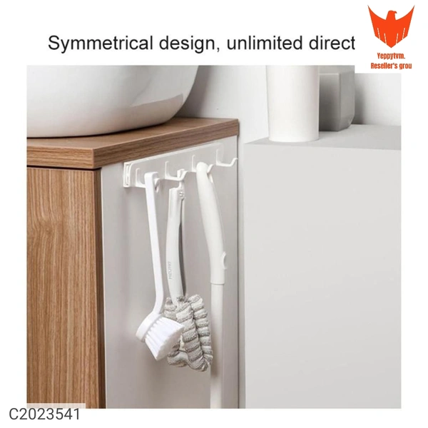 Hook Strip- Wall Mounted Retractable Self Adhesive Hook Strip, 4 U Hooks in One Strip(Pack of 2)Package Contains: It has 2 Pieces of Pull Out HookMaterial: PlasticColor: WhiteLength: 26cmBreadth: 3.3cmCombo/Set Of: Pack of 2Additional Information: Features:Space Saving: This hook can make full use of space in various gaps in the home environment for storage, increasing space utiliz