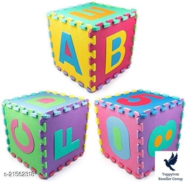 36 Pieces Mini Puzzle &block's  Foam Mat for Kids, Interlocking Learning Alphabet and Number Mat for KidsBattery Required: YesRecommended Age: 2-4 YearsBattery Available: YesMultipack: 136 Pieces Mini Puzzle Foam Mat for Kids, Interlocking Learning Alphabet and Number Mat for KidsCountry of Origin: IndiaPrice --@@@ 899