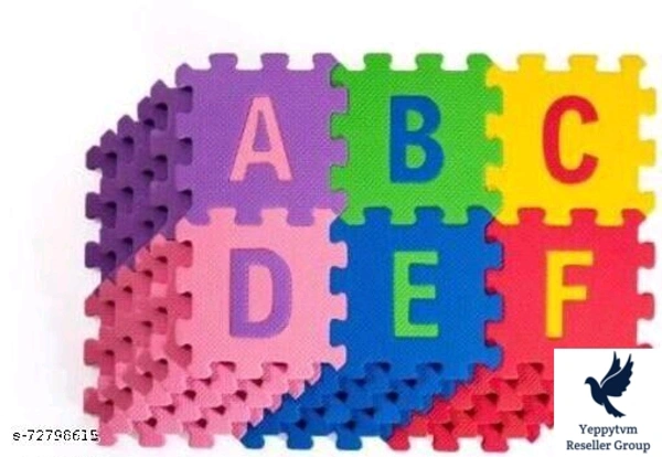 36 Pieces Mini Puzzle &block's  Foam Mat for Kids, Interlocking Learning Alphabet and Number Mat for KidsBattery Required: YesRecommended Age: 2-4 YearsBattery Available: YesMultipack: 136 Pieces Mini Puzzle Foam Mat for Kids, Interlocking Learning Alphabet and Number Mat for KidsCountry of Origin: IndiaPrice --@@@ 899