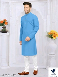 MENS PLAIN KURTA(ONLY  KURTA)Fabric: CottonSleeve Length: Long SleevesCombo of: SingleSizes: S (Length Size: 36 in, Hip Size: 34 in) XL (Length Size: 40 in, Hip Size: 40 in) XS (Length Size: 35 in, Hip Size: 32 in) L (Length Size: 39 in, Hip Size: 38 in) M (Length Size: 38 in, Hip Size: 36 in) XXL (Length Size: 42 in, Hip Size: 42 in)