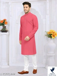 MENS PLAIN KURTA(ONLY  KURTA)Fabric: CottonSleeve Length: Long SleevesCombo of: SingleSizes: S (Length Size: 36 in, Hip Size: 34 in) XL (Length Size: 40 in, Hip Size: 40 in) XS (Length Size: 35 in, Hip Size: 32 in) L (Length Size: 39 in, Hip Size: 38 in) M (Length Size: 38 in, Hip Size: 36 in) XXL (Length Size: 42 in, Hip Size: 42 in)
