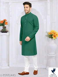 MENS PLAIN KURTA(ONLY  KURTA)Fabric: CottonSleeve Length: Long SleevesCombo of: SingleSizes: S (Length Size: 36 in, Hip Size: 34 in) XL (Length Size: 40 in, Hip Size: 40 in) XS (Length Size: 35 in, Hip Size: 32 in) L (Length Size: 39 in, Hip Size: 38 in) M (Length Size: 38 in, Hip Size: 36 in) XXL (Length Size: 42 in, Hip Size: 42 in)