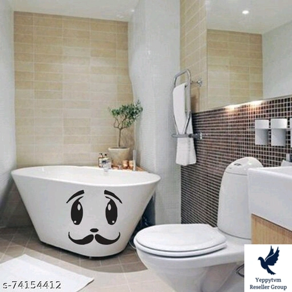 Boring  Bathrooms Make It  Fresh And Attractive  With  Stickers 