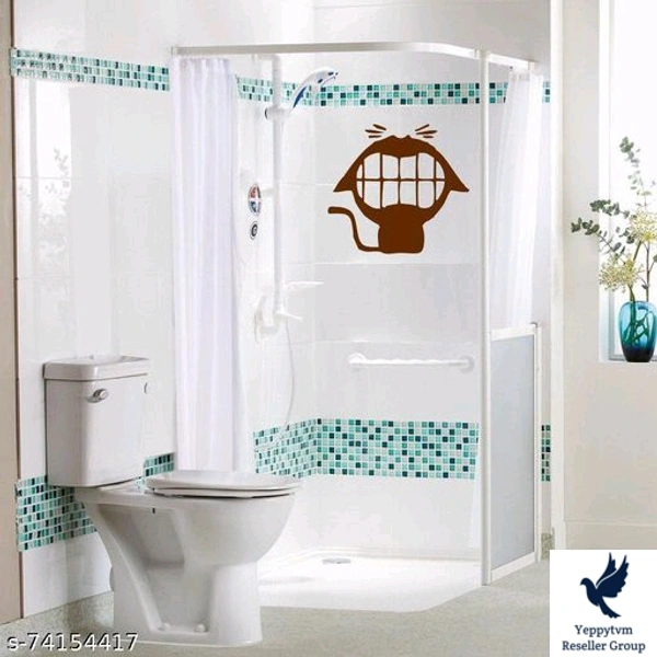 Boring  Bathrooms Make It  Fresh And Attractive  With  Stickers 