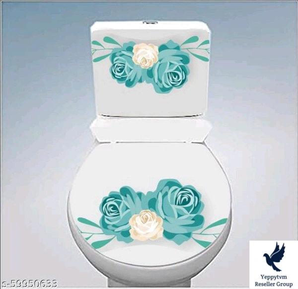 Alluring Sticker *Material: PVC VinylType: Bathroom StickerIdeal For: BedroomTheme: AbstractProduct Length: 33 cmProduct Height: 38 cmMultipack: 1..260/-