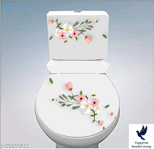 Alluring Sticker *Material: PVC VinylType: Bathroom StickerIdeal For: BedroomTheme: AbstractProduct Length: 33 cmProduct Height: 38 cmMultipack: 1..260/-