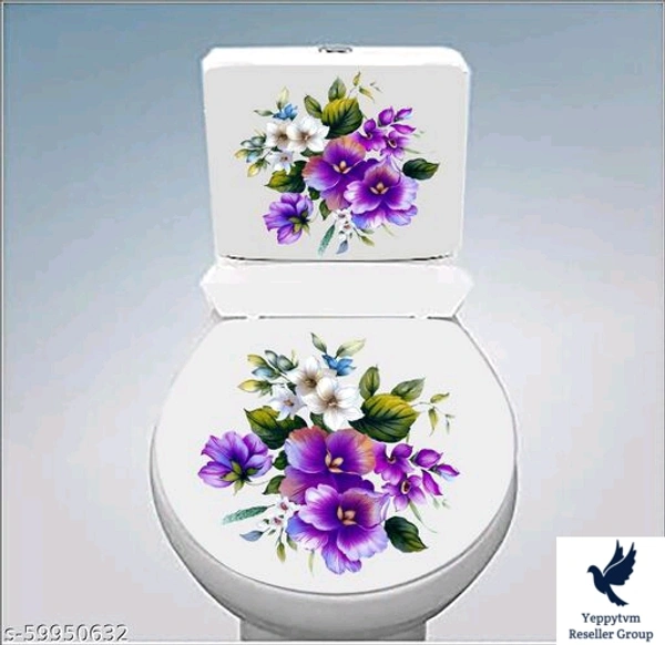 Alluring Sticker *Material: PVC VinylType: Bathroom StickerIdeal For: BedroomTheme: AbstractProduct Length: 33 cmProduct Height: 38 cmMultipack: 1..260/-
