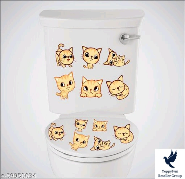 Alluring Sticker *Material: PVC VinylType: Bathroom StickerIdeal For: BedroomTheme: AbstractProduct Length: 33 cmProduct Height: 38 cmMultipack: 1..260/-