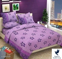 Sana Modern Polycotton 90 X 90 Double Bedsheets..Fabric: PolycottonNo. Of Pillow Covers: 2Thread Count: 160Multipack: Pack Of 1Sizes: Queen (Length Size: 90 in, Width Size: 90 in, Pillow Length Size: 28 in, Pillow Width Size: 18 in) Work: PrintedDesign: 18    399