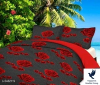 Sana Modern Polycotton 90 X 90 Double Bedsheets..Fabric: PolycottonNo. Of Pillow Covers: 2Thread Count: 160Multipack: Pack Of 1Sizes: Queen (Length Size: 90 in, Width Size: 90 in, Pillow Length Size: 28 in, Pillow Width Size: 18 in) Work: PrintedDesign: 18.  5