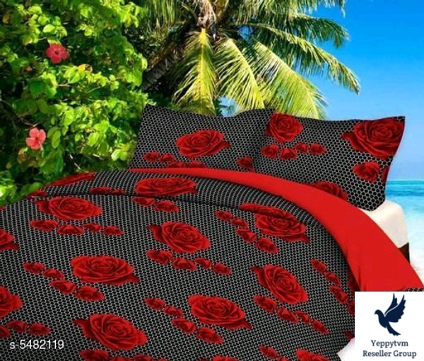 Sana Modern Polycotton 90 X 90 Double Bedsheets..Fabric: PolycottonNo. Of Pillow Covers: 2Thread Count: 160Multipack: Pack Of 1Sizes: Queen (Length Size: 90 in, Width Size: 90 in, Pillow Length Size: 28 in, Pillow Width Size: 18 in) Work: PrintedDesign: 18.  5