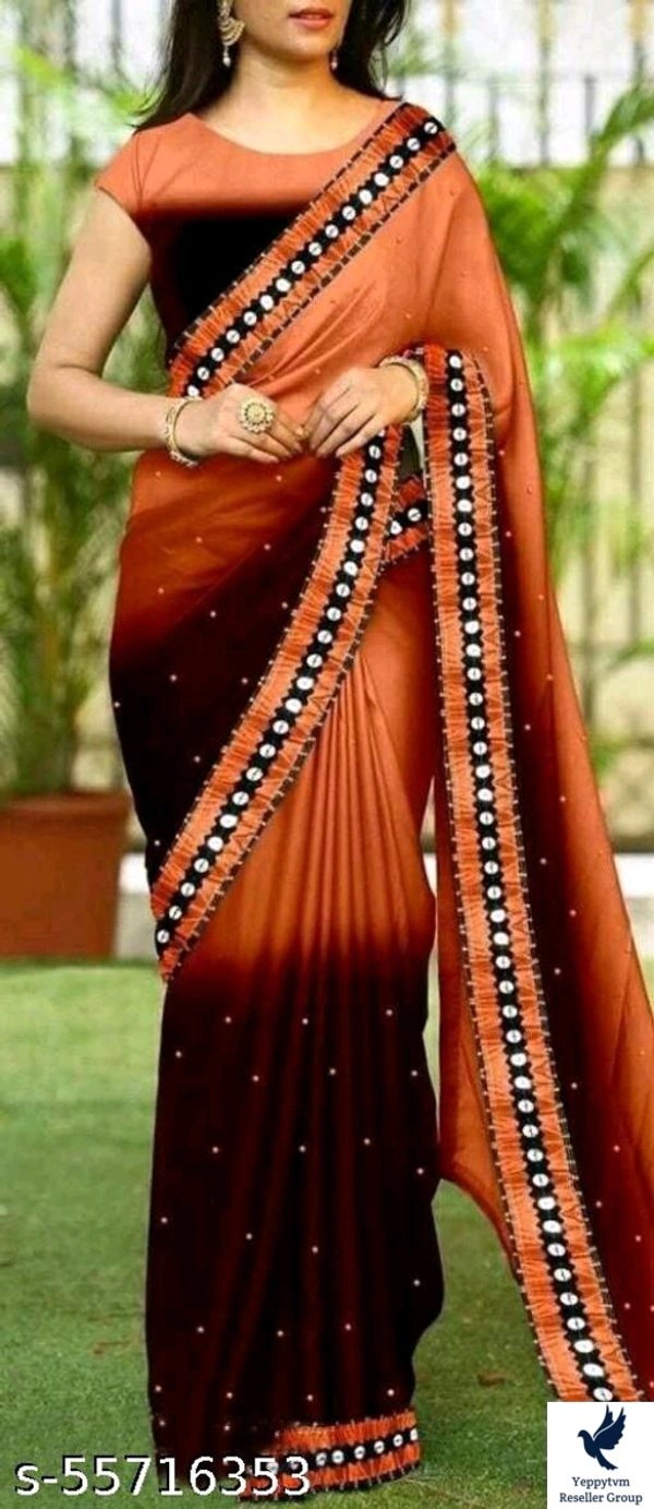 Charvi Fashionable SareesSaree Fabric: GeorgetteBlouse: Separate Blouse PieceBlouse Fabric: SilkPattern: Self-DesignBlouse Pattern: SolidMultipack: SingleSizes: Free Size (Saree Length Size: 5.5 m, Blouse Length Size: 0.8 m) 900