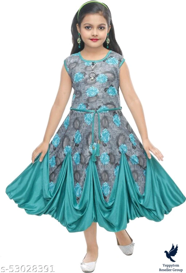 Flawsome Funky Girls Frocks & DressesFabric: RayonSleeve Length: SleevelessPattern: PrintedMultipack: SingleSizes:2-3 Years, 3-4 Years, 4-5 Years, 5-6 Years, 6-7 Years, 7-8 Years   600