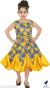 Flawsome Funky Girls Frocks & DressesFabric: RayonSleeve Length: SleevelessPattern: PrintedMultipack: SingleSizes:2-3 Years, 3-4 Years, 4-5 Years, 5-6 Years, 6-7 Years, 7-8 Years   600