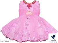 Tinkle Stylish Girls Frocks & DressesFabric: NetSleeve Length: Short Sleeves,Sleeveless,Shoulder StrapsPattern: Printed,Self-Design,SolidMultipack: SingleSizes:0-3 Months (Bust Size: 18 in, Length Size: 18 in) 0-6 Months (Bust Size: 18 in, Length Size: 18 in) 3-6 Months (Bust Size: 18 in, Length Size: 18 in) 6-9 Months (Bust Size: 18 in, Length Size: 18 in) 6-12 Months (Bust Size: 