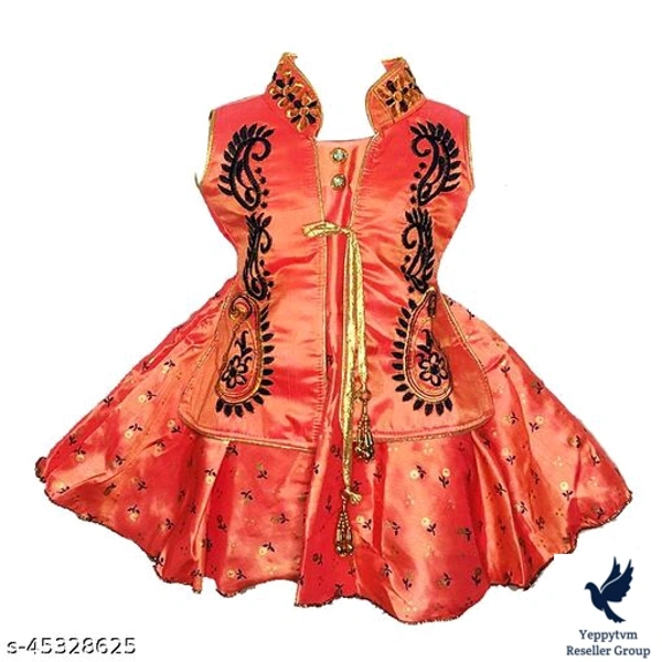 Tinkle Stylish Girls Frocks & DressesFabric: NetSleeve Length: Short Sleeves,Sleeveless,Shoulder StrapsPattern: Printed,Self-Design,SolidMultipack: SingleSizes:0-3 Months (Bust Size: 18 in, Length Size: 18 in) 0-6 Months (Bust Size: 18 in, Length Size: 18 in) 3-6 Months (Bust Size: 18 in, Length Size: 18 in) 6-9 Months (Bust Size: 18 in, Length Size: 18 in) 6-12 Months (Bust Size: 
